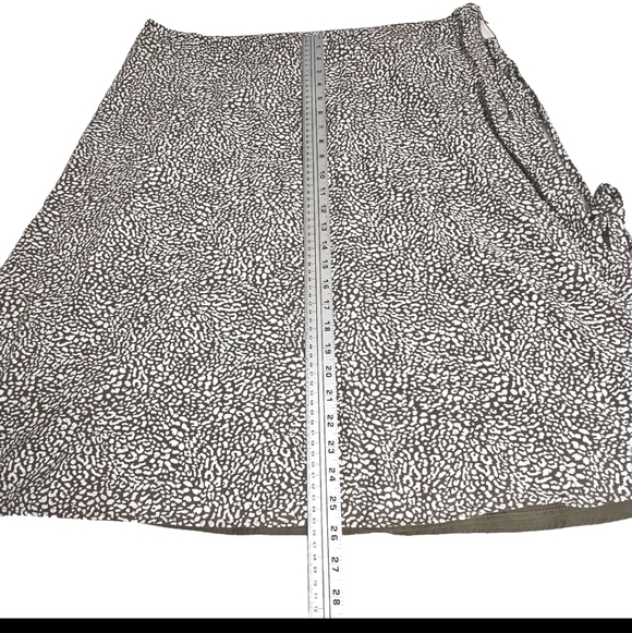 Leopard Cheetah A Line Animal Print Casual Office Work Career Mini Skirt Size 16 - Picture 3 of 6
